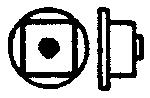 Grandt Line 5099 HO Scale Nut-Bolt-Washer - 3" Nut w/4-1/2" Flat Steel Washer - pkg(100)