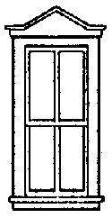 Grandt Line 5220 HO Scale Pointed-Top Double-Hung Windows, Scale 33 x 88" - pkg(8)