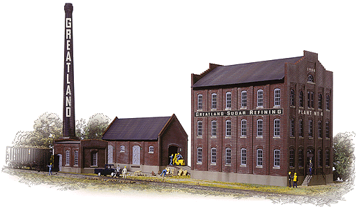 Walthers Cornerstone 3092 HO Scale Greatland Sugar Refining - Kit