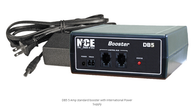 NCE DB5 5-amp DCC booster with power supply (representative image of the DB5a)