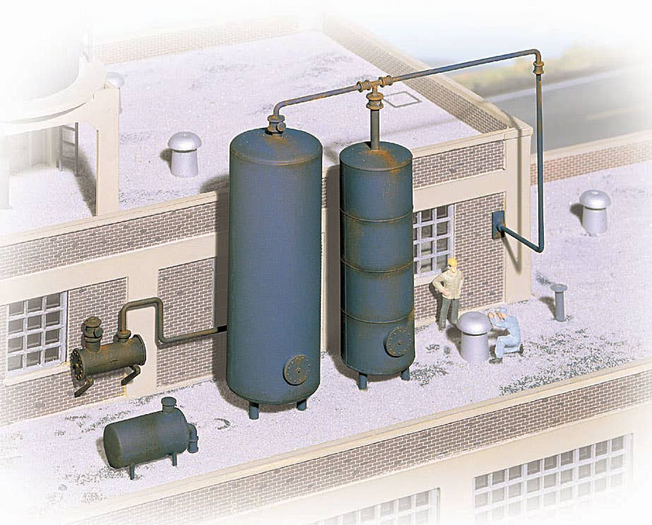 Walthers Cornerstone 3514 HO Scale Industrial Storage Tanks - Kit