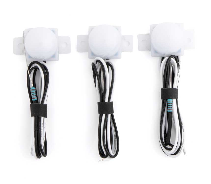 Walthers SceneMaster 4871 All Scale LED Dome Building Light 3-Pack Natural White