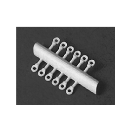 Detail Associates 1101 HO Scale Lift Rings - Plastic, 3-1/2" Eye Bolt, pkg(18)