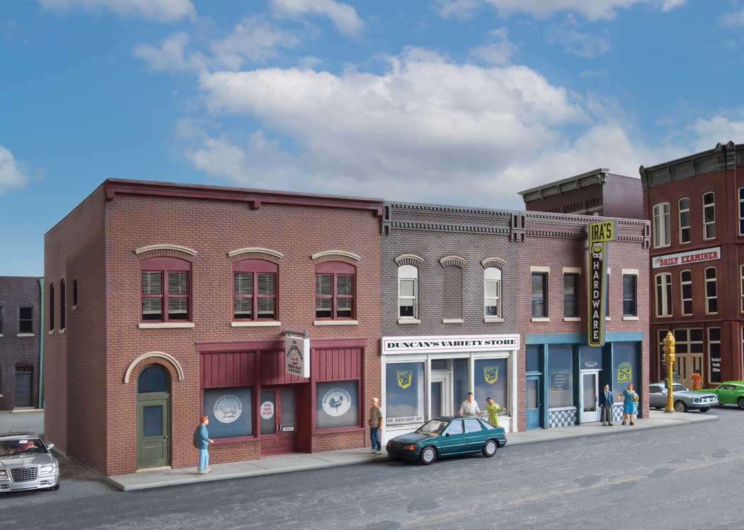 Walthers Cornerstone 4043 HO Scale Merchant's Row VI - Kit - 10-5/8 x 6-11/32 x 4-3/4" 27 x 16.1 x 12cm