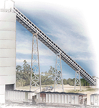 Walthers Cornerstone 3518 HO Scale Modern Conveyor - Kit pkg(3)