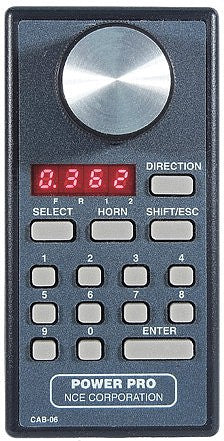 NCE 5240039 Cab06e Intermediate DCC Cab with LED Display (Encoder Knob)