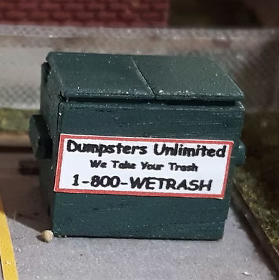Osborn Models 3132 N Scale Garbage Dumpster (4 pack)