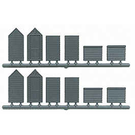 Grandt Line 8026 N Scale Outhouse Kit - pkg(2)