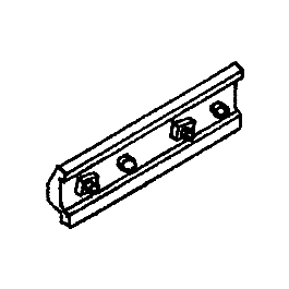 Details West 922 HO Scale Rail Bars -- 2-Bolt Fish Plate, Code 70