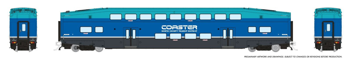 Rapido 1110043 HO scale CEM BiLevel Commuter Car, Coaster - Modern: Coach #42102