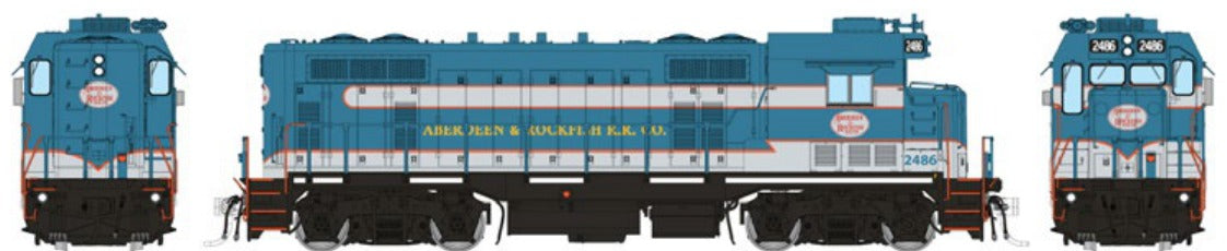 Rapido HO Scale Santa Fe CF7 Square Cab — Aberdeen & Rockfish #2486 (DC/Silent)