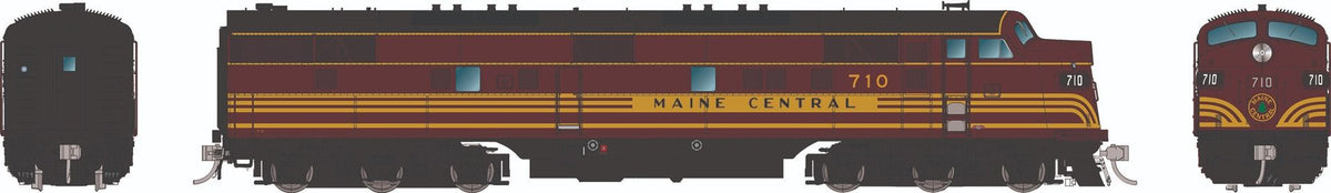 Rapido HO scale EMD E7A, Maine Central red scheme