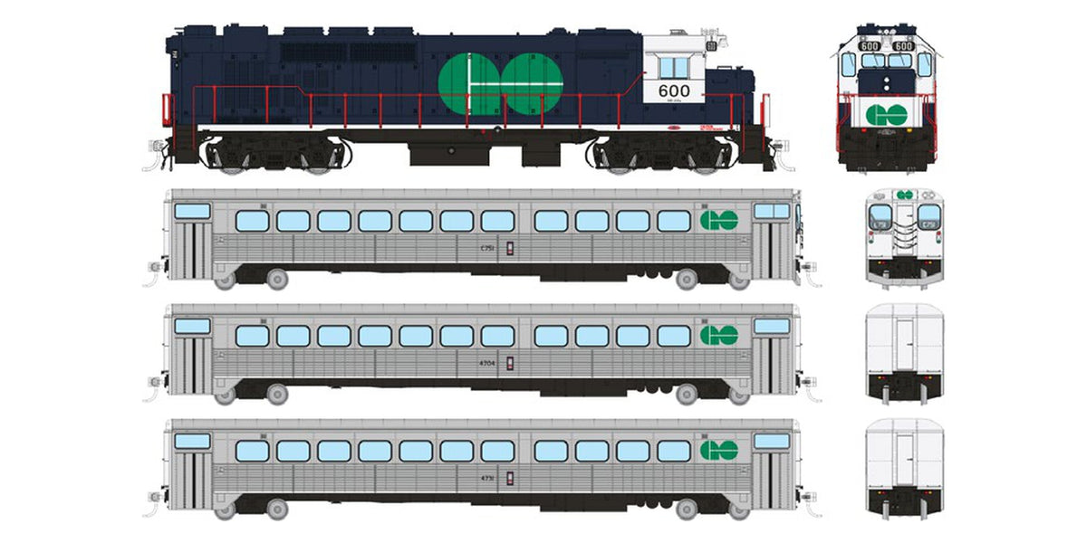 Rapido HO GO Transit 60th anniversary set Blue Set