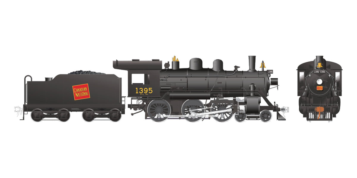 Rapido HO CNR H-6-g 4-6-0 CNR Tilted Wafer #1395