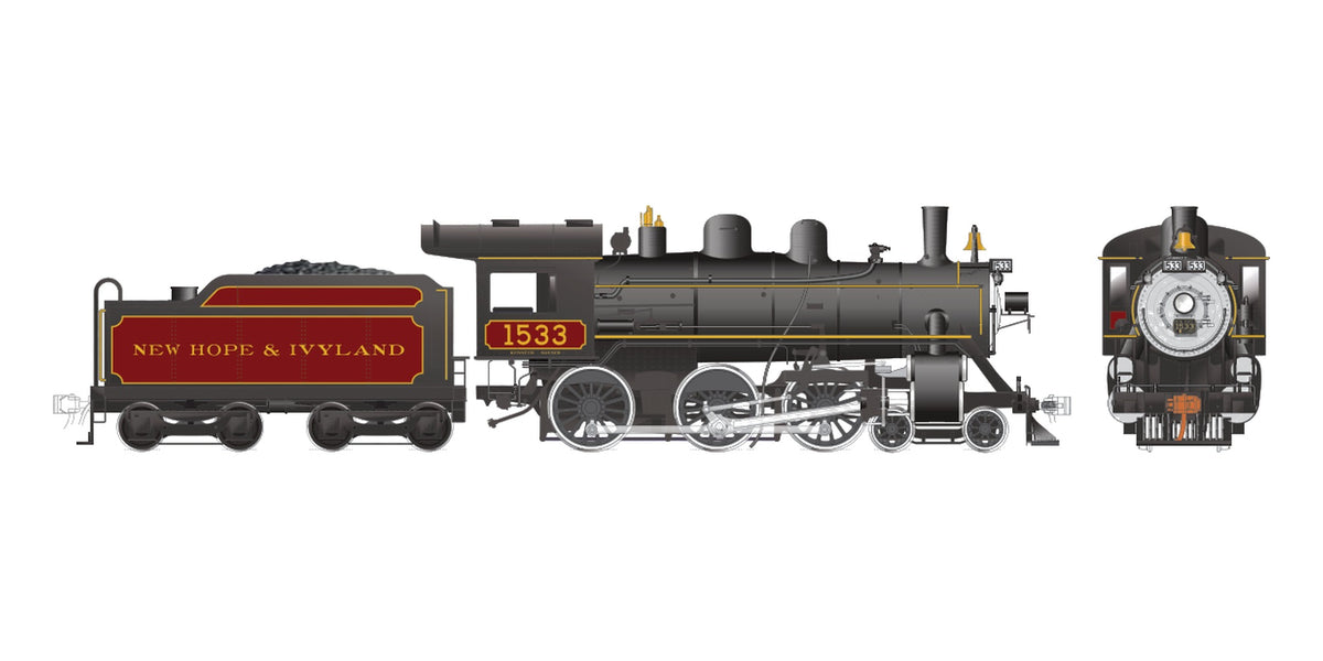 Rapido HO CNR H-6-g 4-6-0 New Hope & Ivyland #1533