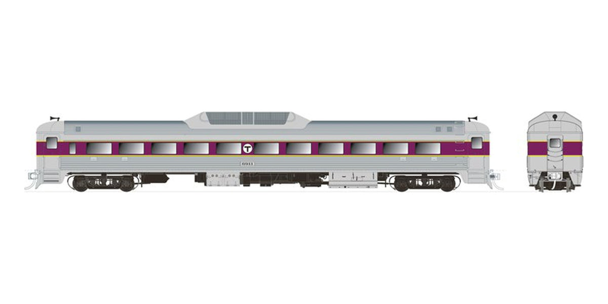Rapido HO Budd RDC-9 MBTA