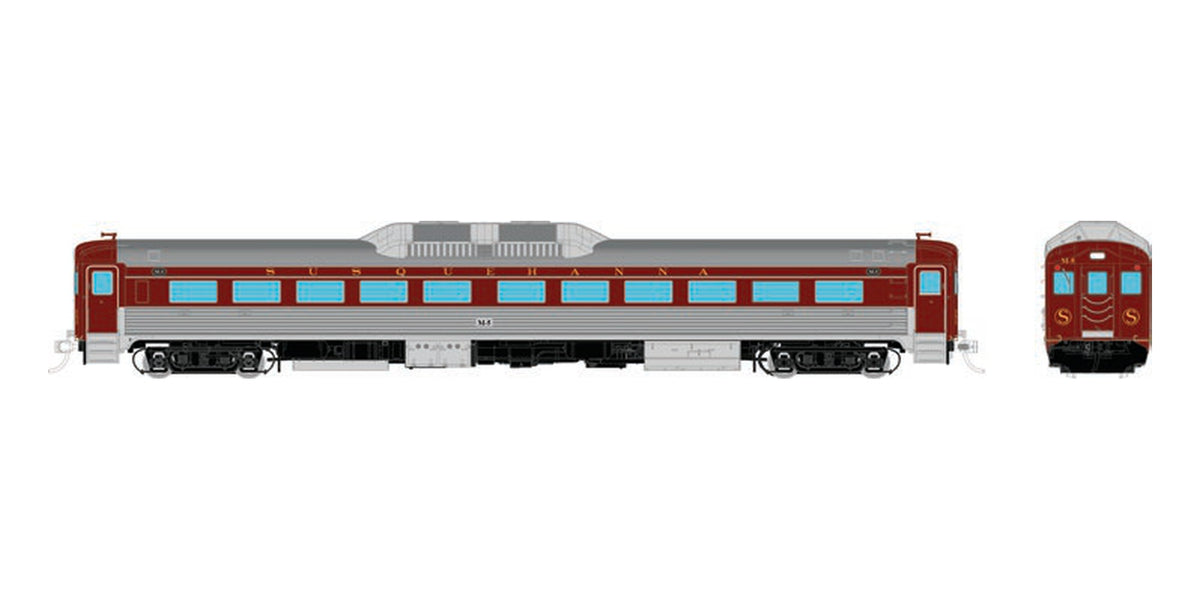 Rapido HO Budd RDC-1 Susquehanna Maroon