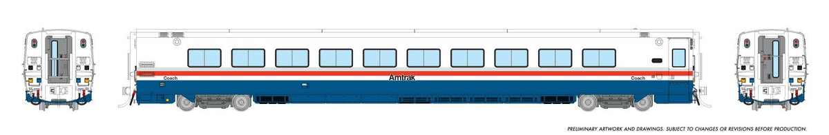Rapido HO scale LRC coach, Amtrak