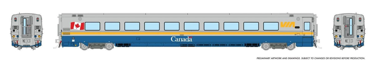 Rapido HO scale LRC coach, VIA Rail Canada scheme