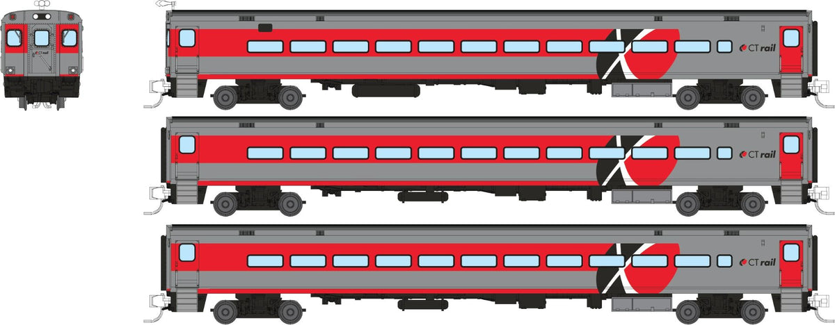 Rapido N scale Comet car set, CTrail Connecticut