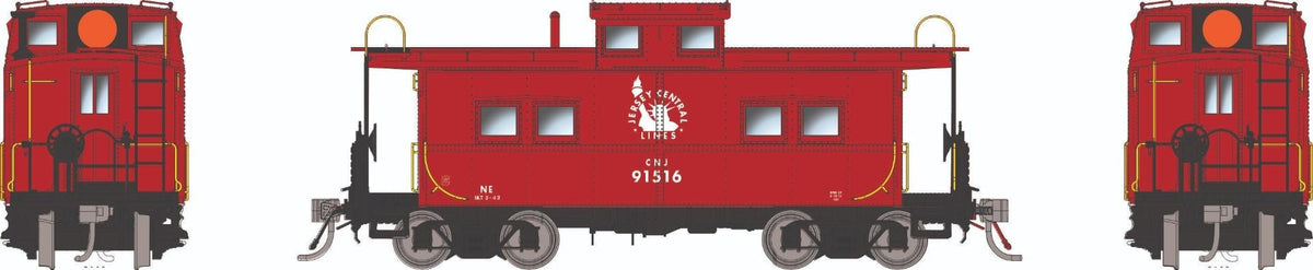 Rapido HO scale Northeastern-style steel caboose, Central of New Jersey Lines logo