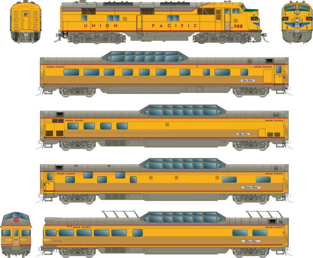 Rapido HO scale EMD Train of Tomorrow, Union Pacific set