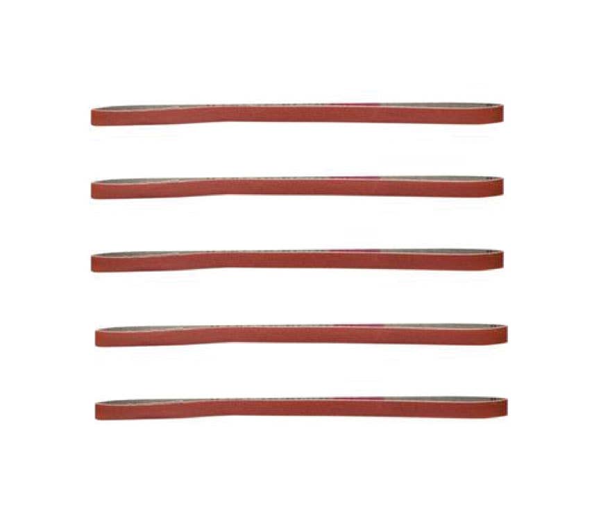 Excel #320 Grit Sanding Belts, Green, 5-Pack (#55682)