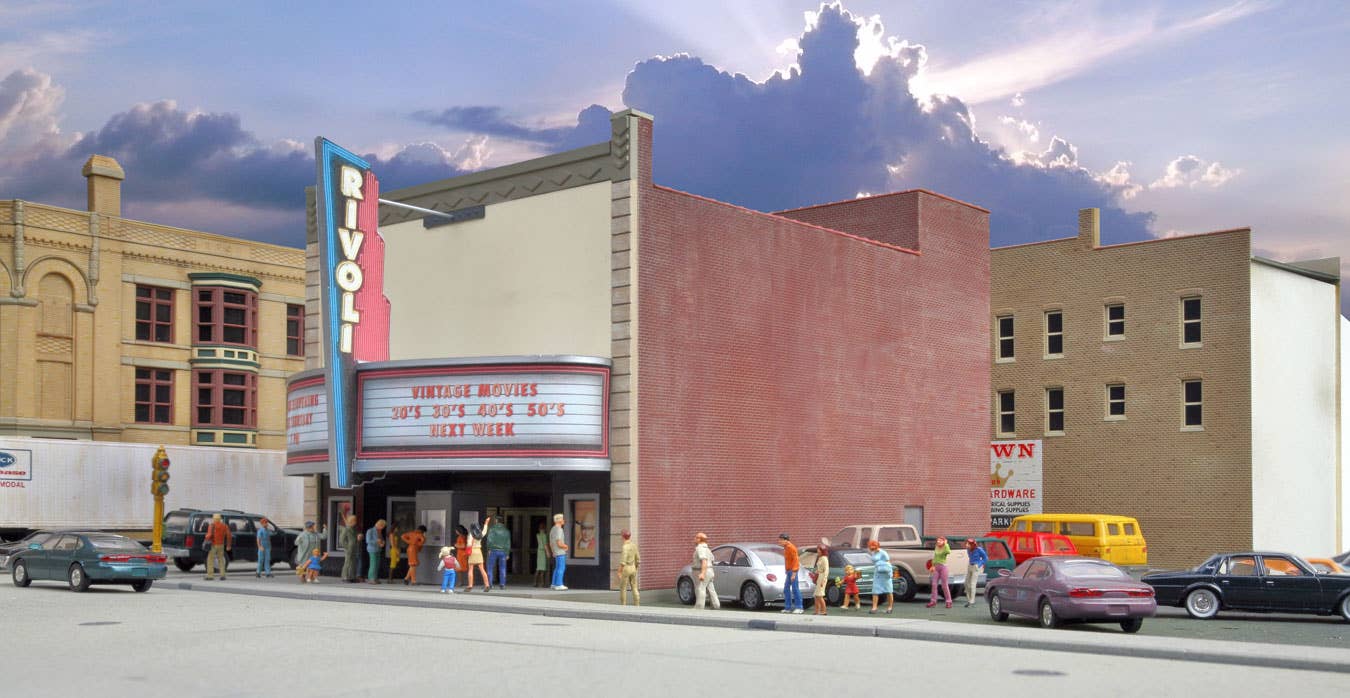 Walthers Cornerstone 3771 HO Scale Rivoli Theatre - Kit - 6-1/8 x 9-3/4 x 7-1/2" 15.3 x 24.3 x 18.7cm