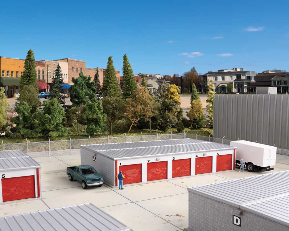 Walthers Cornerstone 4205 HO Scale Self Storage Unit - Kit