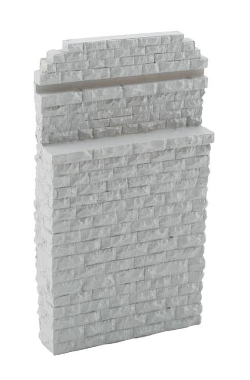 Walthers Cornerstone 4583 HO Scale Single-Track Railroad Bridge Stone Abutment - Resin Casting - Approximate Dimensions: 3-1/4 x 5/8 x 5-3/4" 8.2 x 1.5 x 14.6cm