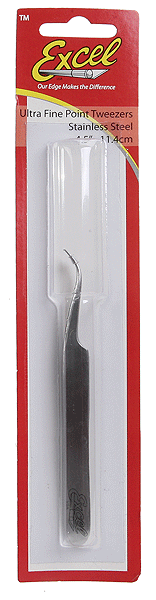 Excel Polished Slant-Point Tweezers