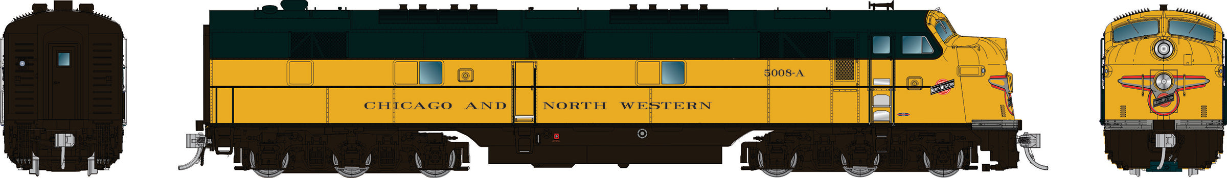 Rapido HO EMD E7A (DC/Silent): Boston & Maine - Red Scheme: #3820