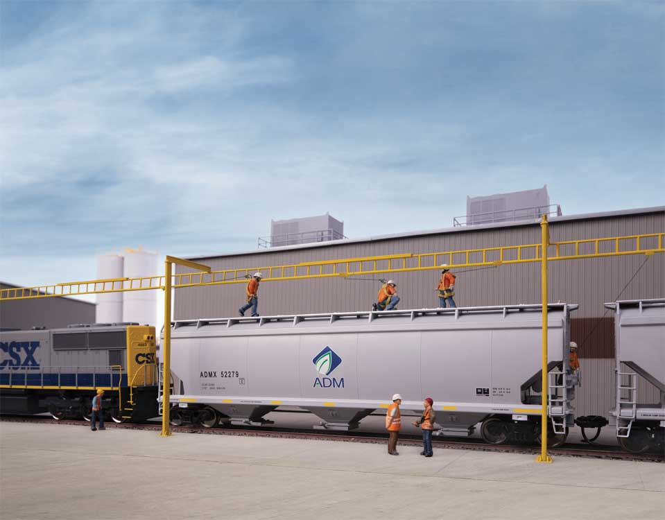 Walthers Cornerstone 4185 HO Scale Transload Facility Safety System - Transload Facility - Kit