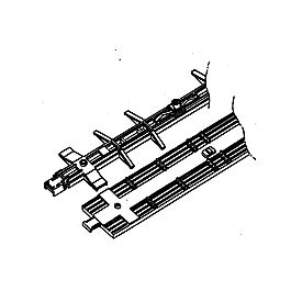Details West 182 HO Scale Underframe: 50' Hydra-Cushion w/Brake Set