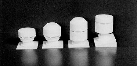 Rix Products 610 HO Scale Roof Vents for Industrial Buildings pkg(8)