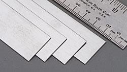 K&S 7167 Stainless Steel Strip .028" x 1" x 12" Bulk Pack (4 Pieces)