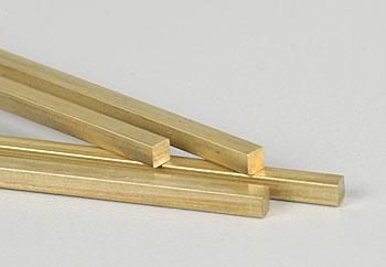 K&S 15052 Square Brass Bar 1/8" x 12" (8 Pieces)