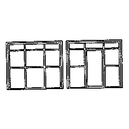 Grandt Line 8014 N Scale Warehouse/Factory Office Door and Window Set -- Scale 115 x 97" - pkg(2)