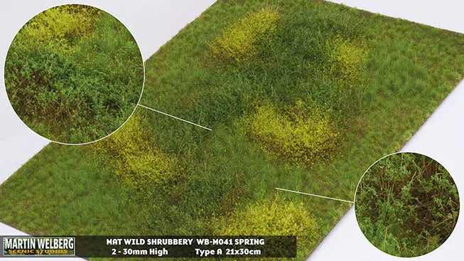 Martin Welberg M041 Wild Shrubbery Mat - Spring Type A