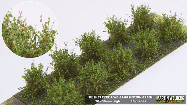 Martin Welberg SAMG Bushes Type A Medium Green