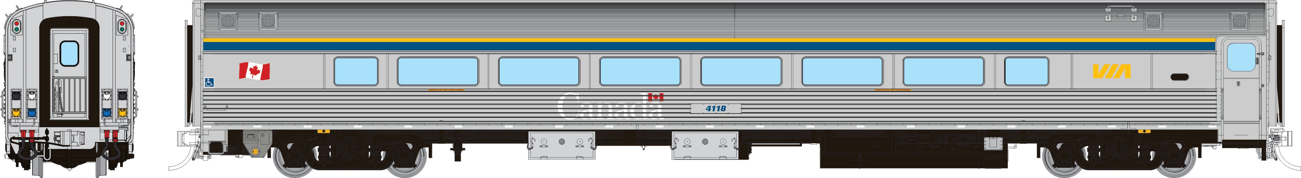 Rapido HO Budd Coach: Pennsylvania - Congressional Scheme: #1579