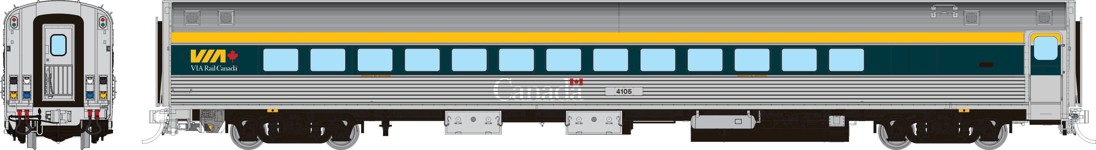 Rapido HO Budd Coach: Amtrak - Phase 1: #4820