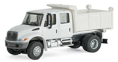 Walthers SceneMaster 11636 HO Scale International(R) 4300 Crew-Cab Dump Truck - Assembled - White with Utility Company decals