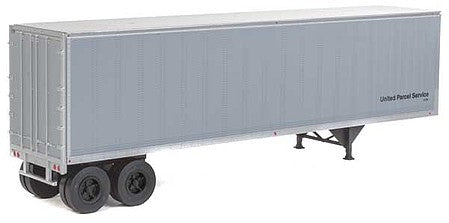 Walthers SceneMaster 2509 HO Scale 40' Trailmobile Trailer 2-Pack - Assembled - United Parcel Service (gray)