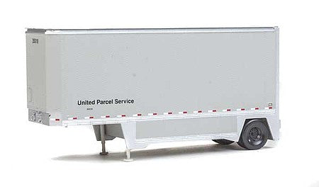 Walthers SceneMaster 2550 HO Scale 26' Drop-Floor Trailer 2-Pack - Assembled - United Parcel Service (gray)