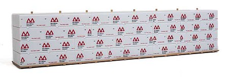 Walthers SceneMaster 3123 HO Scale Wrapped Lumber Load for WalthersProto CC&F Bulkhead Flatcar - MacMillan Bloedel