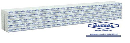 Walthers SceneMaster 3164 HO Scale Wrapped Lumber Load for WalthersMainline 72' Centerbeam Flatcar - Nakina Lumber (blue)