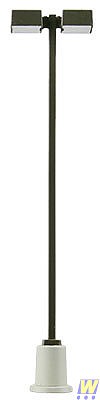 Walthers SceneMaster 4320 HO Scale Double-Square Modern Parking Lot Light - 3-3/4 x 13/16" 9.5 x 2cm