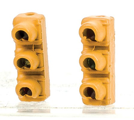 Walthers SceneMaster 4369 HO Scale 1960s-Style Traffic Light 2-Pack - Non-Operating - Single-Sided Hanging