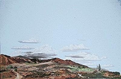 Walthers SceneMaster 708 HO Scale Background Scene 24 x 36" 60 x 90cm - Instant Horizons(TM) - Country to Desert